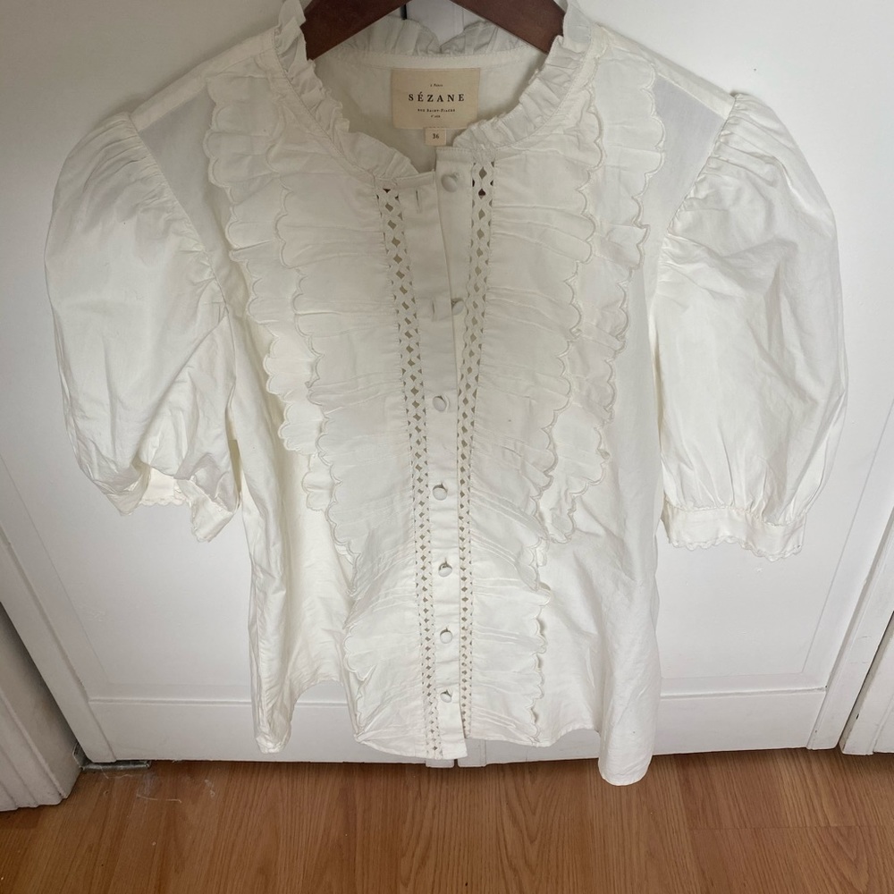 Beautiful Waves Sezane blouse - never worn! - Picture 4 of 4